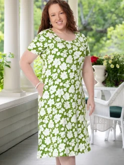 Carefree Soft Knit A-Line Dress