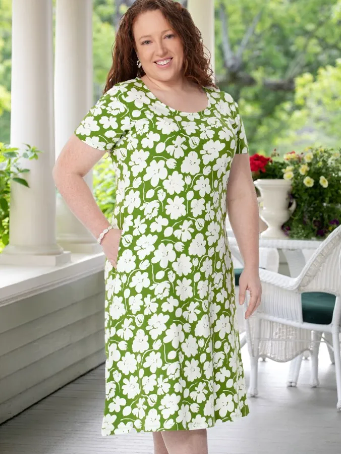 Carefree Soft Knit A-Line Dress