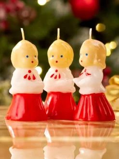 Caroler Candle, Set of 3