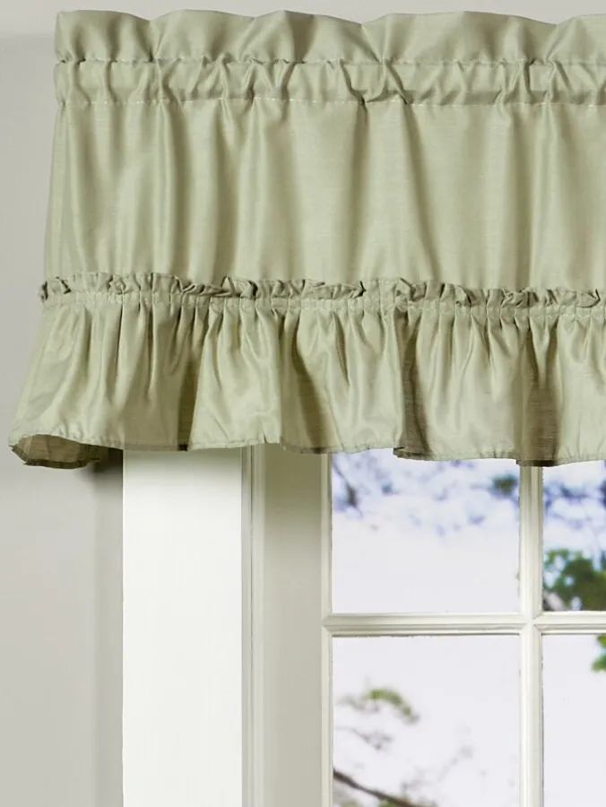Carolyn's Colorful Rod Pocket Ruffled Valance