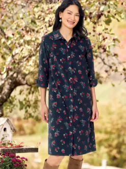 Casual Corduroy Dress