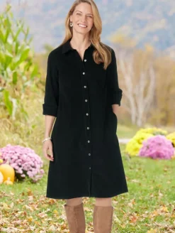 Casual Corduroy Dress