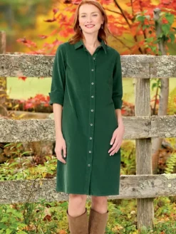 Casual Corduroy Dress