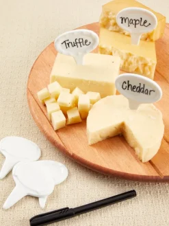 Ceramic Cheese Markers, Set of 6