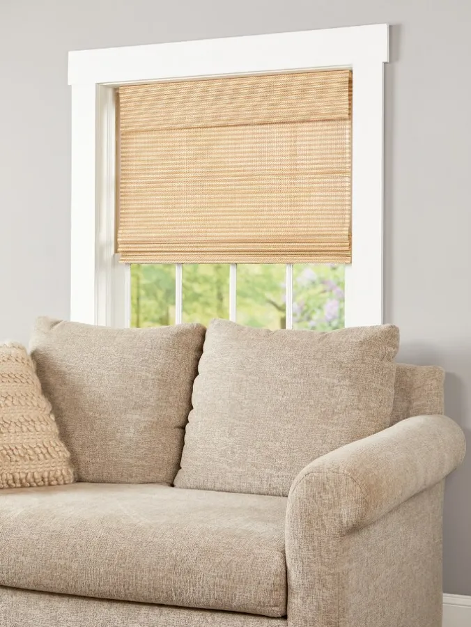 Champlain Bay Cordless Bamboo Roman Shade