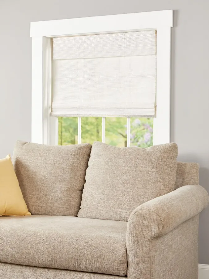 Champlain Bay Cordless Bamboo Roman Shade