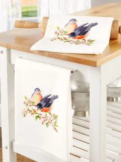 Charming Robin Flour Sack Towel, Set of 2