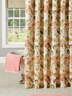 Chateau de Fleur Floral Shower Curtain
