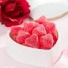 Cherry Jelly Hearts, 24 oz. Bag