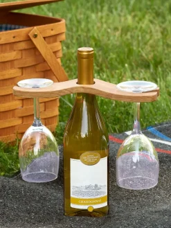 Cherrywood Wine Glass Caddy