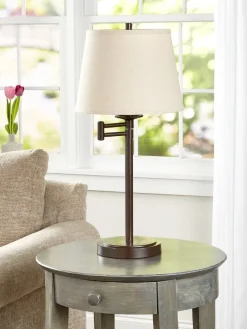 Chester Oil-Rubbed Bronze Swing-Arm Table Lamp
