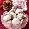 Chocolate Dipped Peppermint Meringues With Sprinkles