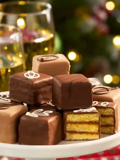 Chocolate Petit Four Assortment, 12 Cakes