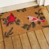Christmas Cardinals Doormat