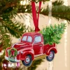 Christmas Keepsakes 24k Gold Finished Red Christmas Truck Ornament in Gift Box