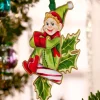 Christmas Keepsakes 24k Gold Finished Pixie Elf Ornament in Gift Box