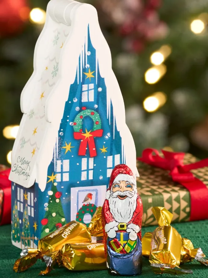 Christmas Keepsake Wooden Chalet With German Chocolates