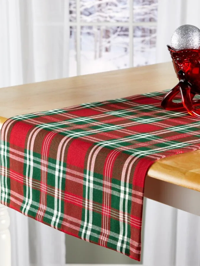 Christmas Plaid Table Runner