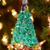 Christmas Tree Blown-Glass Christmas Ornament