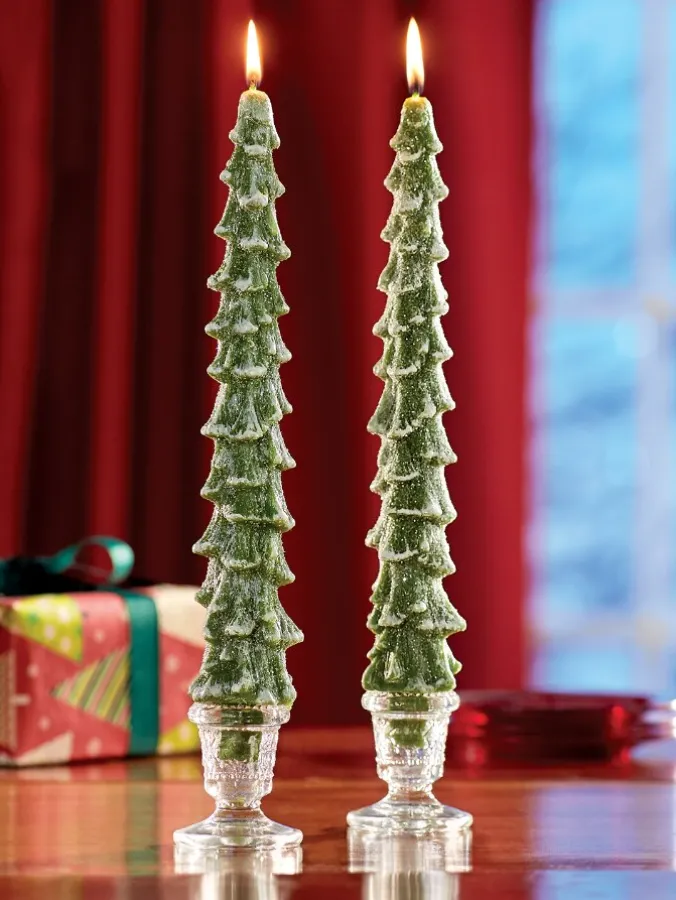 Christmas Tree Taper Candle, Single Candle