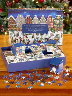Christmas Village Advent Calendar Puzzle, 1000 Piece