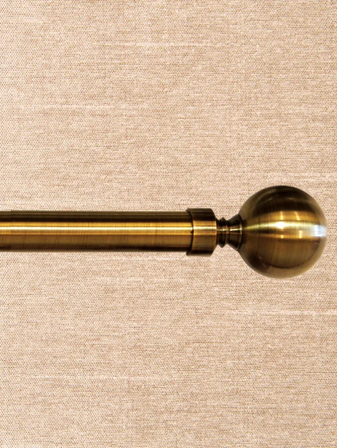 Classic Ball Finial Curtain Rod, 1 Inch