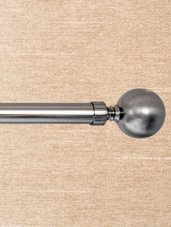 Classic Ball Finial Curtain Rod, 1 Inch