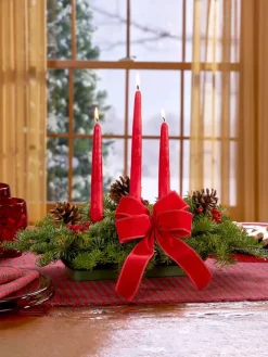 Classic Balsam 3-Taper Centerpiece