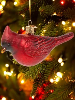 Classic Cardinal Blown-Glass Christmas Ornament