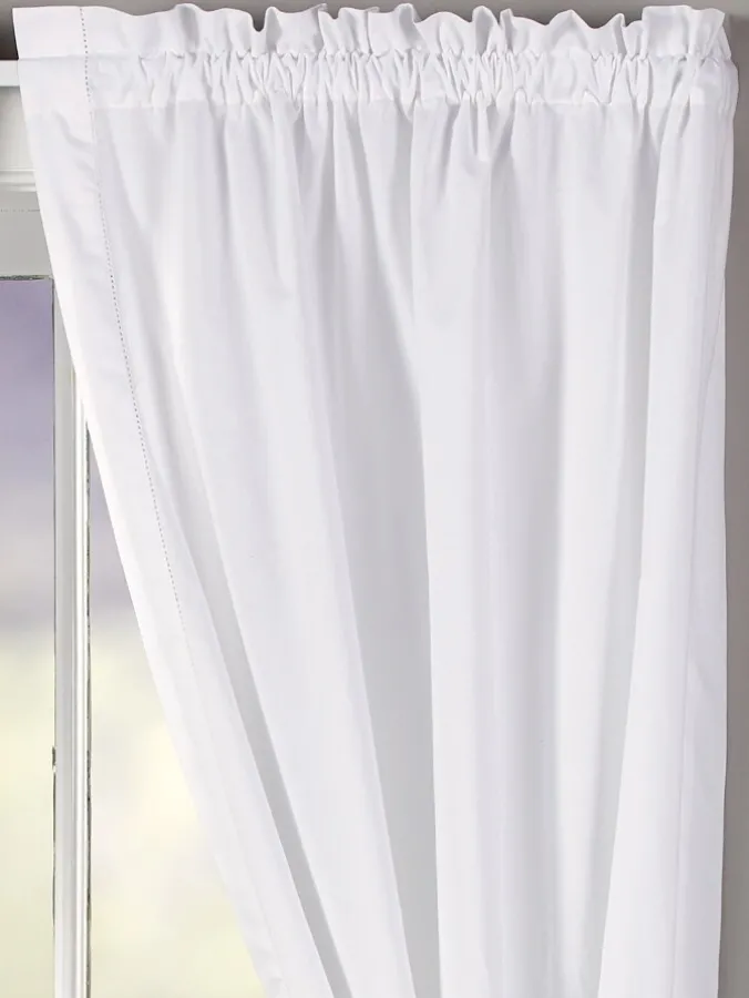 Classic Hemstitch Rod Pocket Curtains by Country Curtains®
