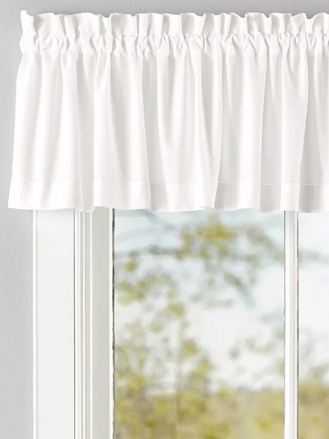 Classic Hemstitch Rod Pocket Tailored Valance by Country Curtains®