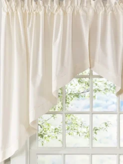 Classic Hemstitch Rod Pocket Swag Pair by Country Curtains®
