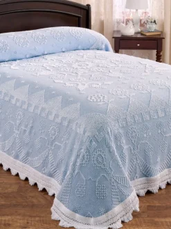Classic Hobnail Cotton Bedspread or Pillow Sham