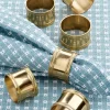 Classic Metal Napkin Ring, Set of 6