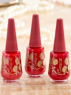 Classic Red Nail Polish, In 3 Shades