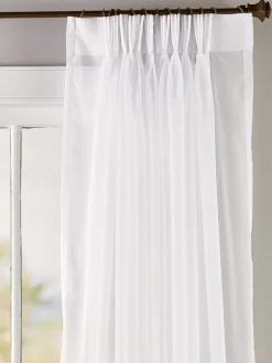 Classic Sheers 96 Inch and 144 Inch Pinch Pleat Curtains by Country Curtains®