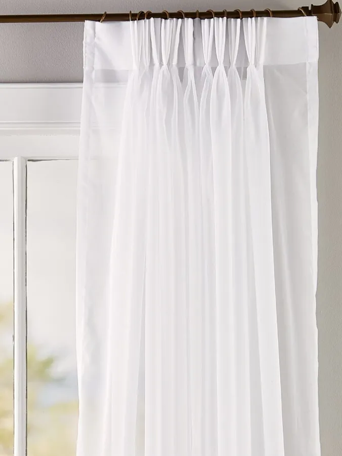Classic Sheers 96 Inch and 144 Inch Pinch Pleat Curtains by Country Curtains®