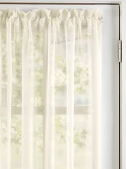 Classic Sheers 26 Inch Rod Pocket Sidelight Panel by Country Curtains®