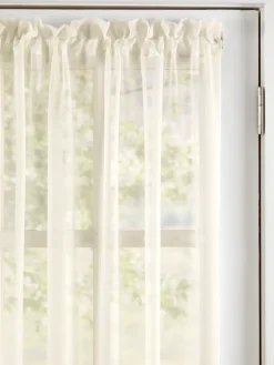 Classic Sheers 26 Inch Rod Pocket Sidelight Panel by Country Curtains®