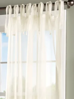 Classic Sheers 54 Inch Tie-Tab Panel by Country Curtains®