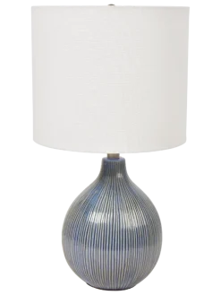 Classic Stripe Ceramic Table Lamp