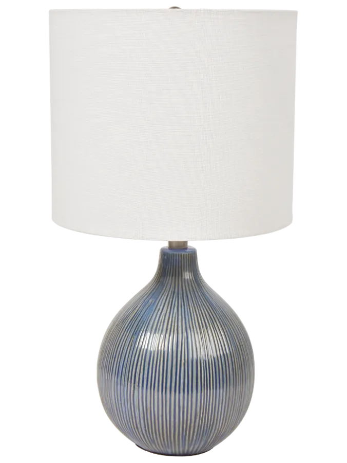 Classic Stripe Ceramic Table Lamp