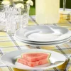 Classic White Ceramic 11 Inch Dinner Plate, Set of 4