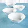 Classic White Ceramic Soup Bowl, Set of 4