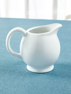 Classic White 14 Ounce Ceramic Creamer