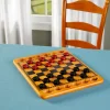 Classic Wooden Checker Board Game Set