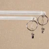 Clear Acrylic Curtain Wand, Set of 2