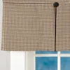 Colebrook Check Lined Pleated Button Valance by Country Curtains®