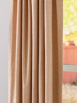 Colebrook Printed Check Lined Rod Pocket Curtains by Country Curtains®