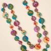 Colorful Wood Button Necklace